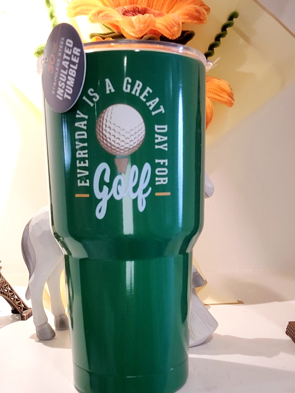 Everyday Is A Great Day For Golf Green Insulated Tumbler